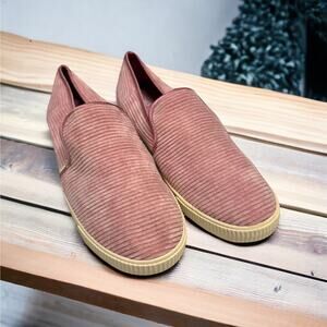 TOMS Womens Shoes Sz 9 Pink Corduroy Clemente Light Mauve Slip On‎ In NEW